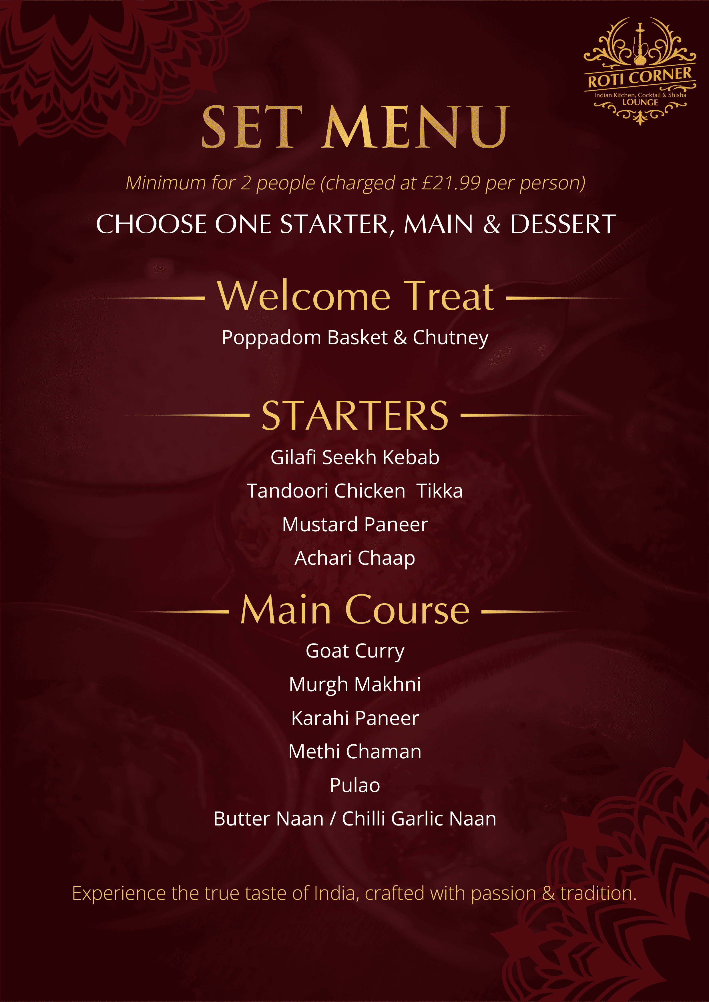 Indian Buffet 3 Indian Kitchen, Cocktail & Shisha Lounge Indian Buffet Camberley